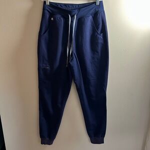 FIGS Technical Collection Navy Blue Scrub Jogger Pants Women's Size S‎